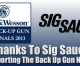 Sig Sauer Sponsors Smith & Wesson IDPA Back Up Gun Nationals