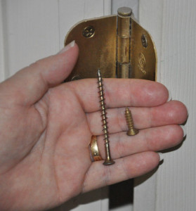 Replacing short screws with longer screws is an easy security upgrade.