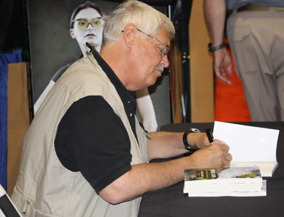 Michael Bane autographing books