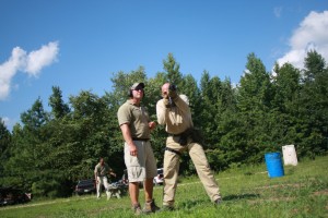 Lead Instructor, Jay Gibson, helping me refine my AK Technique (camera on timer).