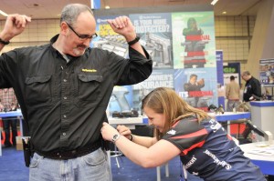 Julie Golob adjusts Safariland ELS