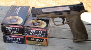 Apex Tactical M&P 45 and test ammo