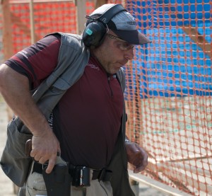 Gene Gelberger shooting revolver in IDPA