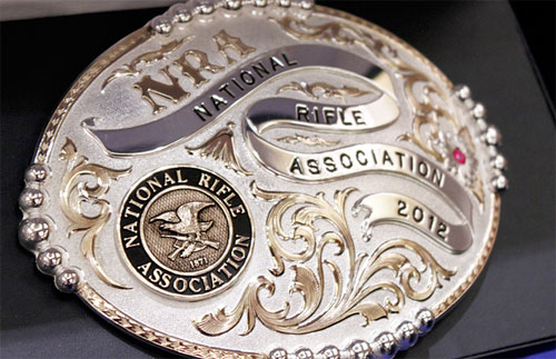 Friends of NRA belt buckle