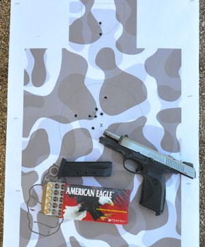Gunsite School Drill fired with the SR45