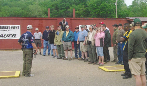 Doug Koenig at the Bianchi Cup Pro-Shooter Clinic