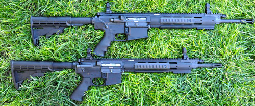 The Ruger SR762 (top) and the Ruger SR556.