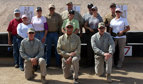 The five couples took shooting, moving and COMMUNICATING to a new level with the help of the skilled instructions at the Gunsite Academy. 