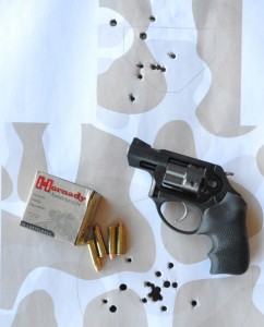 Body shots double action and head shots fired single action with the Ruger LCRX