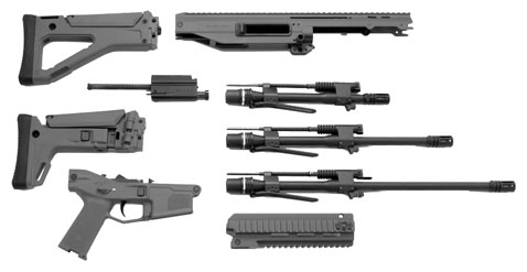 Like all ACR’s, the PDW can use a number of components to suit the user including buttstocks and three (quick-change) barrel lengths as seen here.
