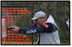 Photo by Andre' Dall'au:  Martin Wields the G41 Gen4, Dubbed the “Beast” to Win 1st Place. 
