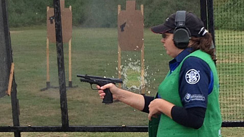 Randi Rogers at the 2014 IDPA Nationals. Photo Credit: Gordon Carrell