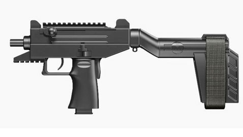 The UZI PRO Pistol will soon be offered with a side-folding Stabilizing Brace.