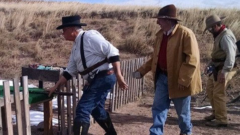 Michael spent the last weekend shooting a cowboy action match. Photo Credit: John Manley 