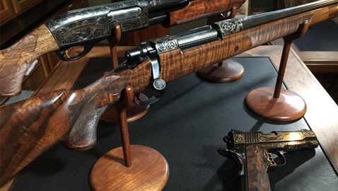 Remington's 200th Anniversary Guns, one of 4 sets (a Remington 700, an 870 shotgun and a 1911)
